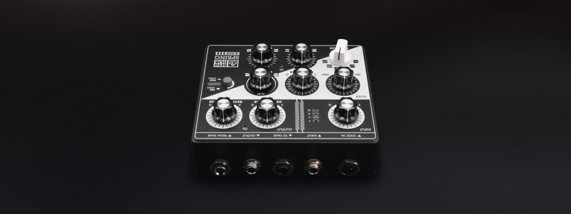 Benidub Spring Amp III スプリングリバーブ プリアンプ ギャラリー画像 背面アングル